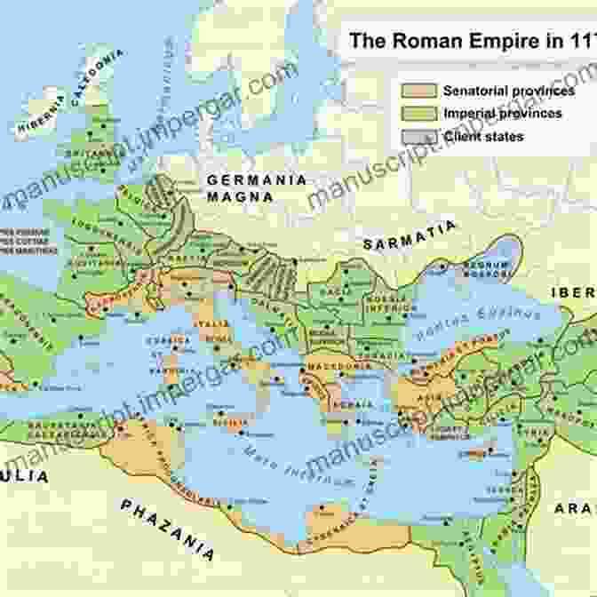 A Detailed Depiction Of The Roman Empire In Late Antiquity, Highlighting The Vastness And Diversity Of Its Territories. The Roman Empire In Late Antiquity: A Political And Military History