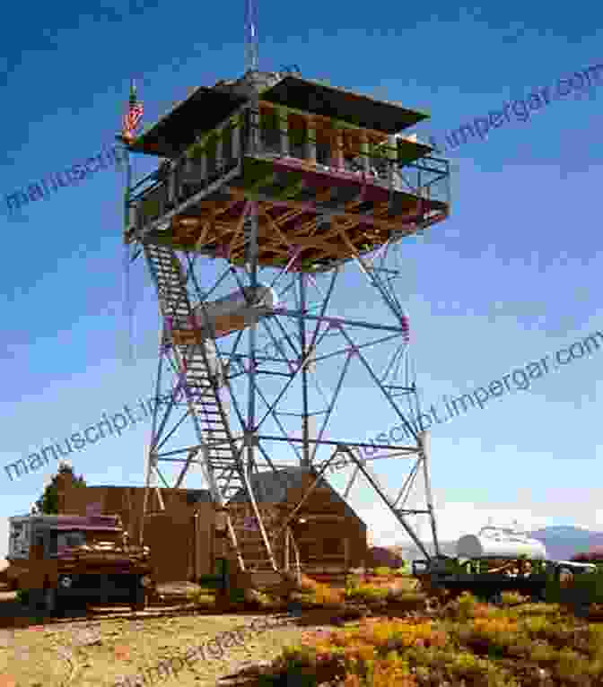 A Fire Lookout Stands In The Doorway Of His Cabin, Looking Out Over A Vast Expanse Of Forest. Fire Lookouts Of Oregon (Images Of America)