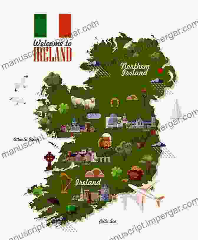 A Map Of Ireland Highlighting Different Regions, Each Known For Its Unique Culinary Traditions. Yummy Easy Irish Recipes: Traditional Irish Food Dishes: Traditional Irish Cuisine