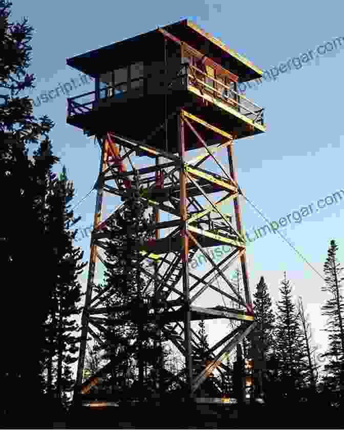 A Modern Fire Lookout Tower Stands Atop A Peak, With A Panoramic View Of The Surrounding Forest. Fire Lookouts Of Oregon (Images Of America)