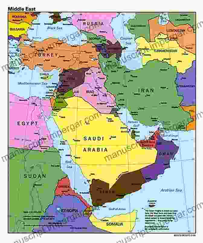 A Modern Map Showing The Geopolitical Landscape Of The Middle East The Origins Of The Arab Iranian Conflict: Nationalism And Sovereignty In The Gulf Between The World Wars