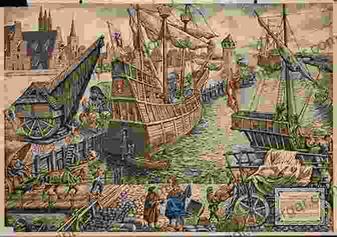 A Scene Depicting The Bustling Economic Activities Of 17th Century Sweden, With Ships Arriving At Ports, Merchants Trading Goods, And Factories Producing Wares. Sweden In The Seventeenth Century (European History In Perspective)