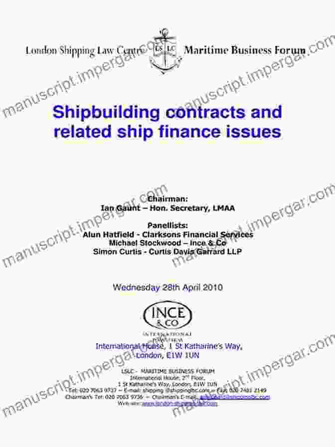 Arbitrators Discussing A Shipbuilding Contract Dispute A GUIDE TO SHIPBUILDING CONTRACTS