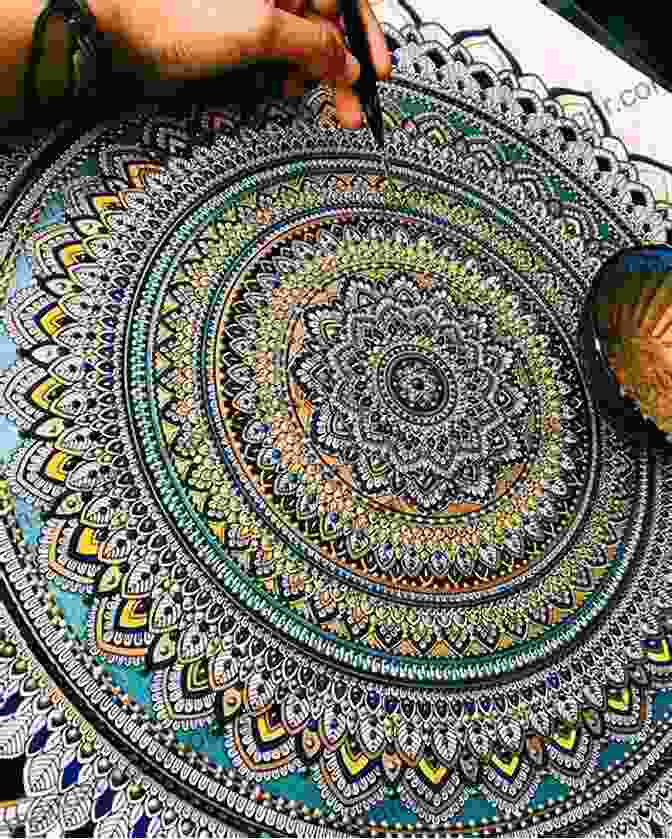 Intricate Mandala Design With Interwoven Patterns And Hidden Details, Inviting Introspection And Self Discovery. Brewtanius Ink Relaxing Mandals (Brewtanius Ink Relaxing Mandalas 1)