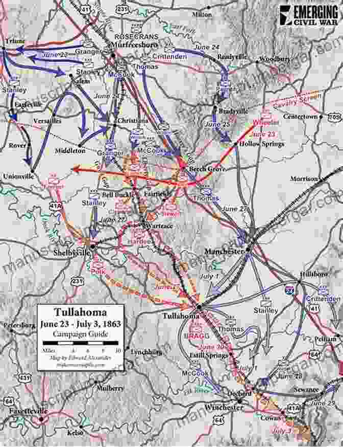 Map Of The Tullahoma Campaign The Stones River And Tullahoma Campaigns: This Army Does Not Retreat (Civil War Series)